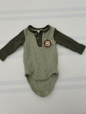 Rabbit + Bear Baby Onesie